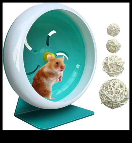 Hamster tekerlek güvenliği sessiz bir ortam için sessiz seçenekler devam etti